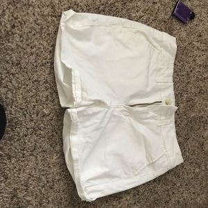 Size O white shorts